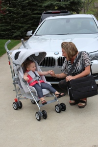 Enter the giveaway for a chance to win this BMW Maclaren stroller!
